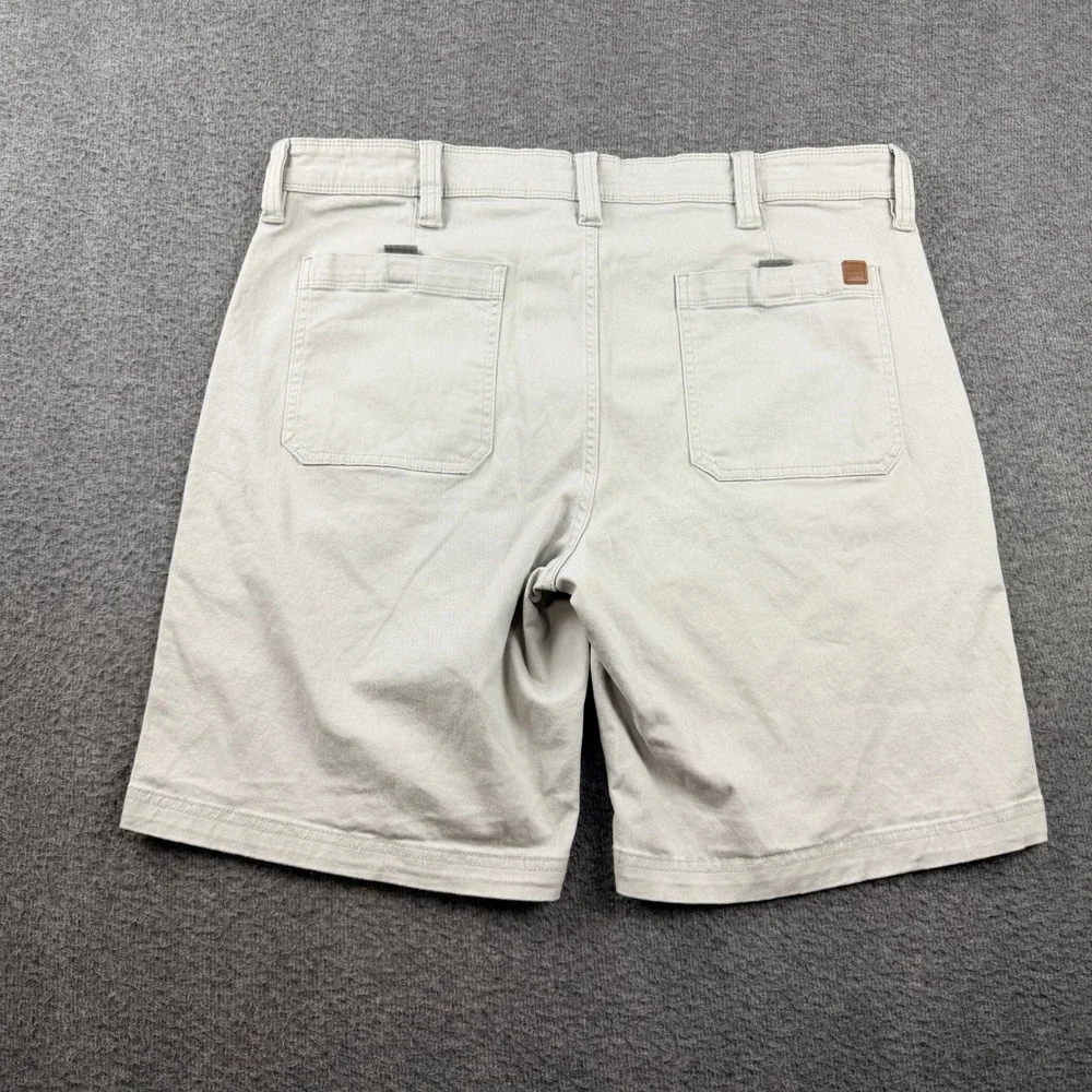 Weatherproof Vintage Men's Utility Cargo Shorts 38 Beige Cotton Spandex Stretch‎